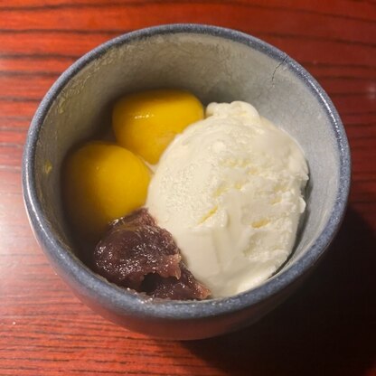 茹でたらきれいな黄色になって感動しました(^^)アイスと餡子を添えて和テイストでいただきました！レシピありがとうございます